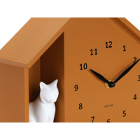 Nástenné hodiny Siting Cat Karlsson KA6099YE, 27cm
